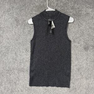 Preswick & Moore Sweater Vest 1X Plus Shimmer Holiday Office Party Glam Festive